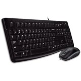 KIT MOUSE + Tastatura Logitech Desktop MK120, US, USB, negru